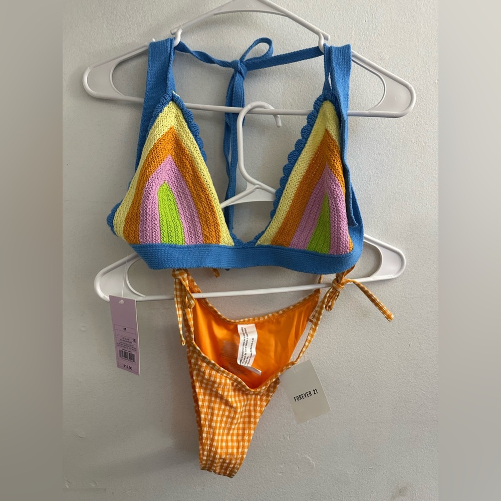 Top from target 
Bikini bottom from Forever21